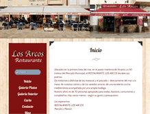 Tablet Screenshot of barrestaurantelosarcos.com